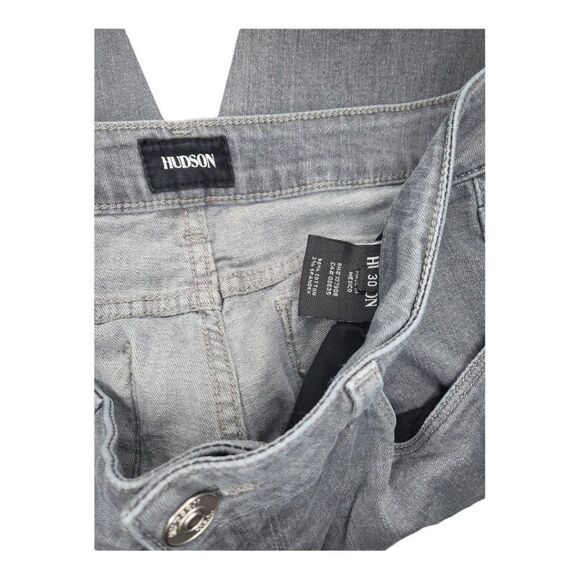 Hudson Krista Jeans‎ Women Sz 30 Super Skinny Gray Straight Leg Boho - Picture 2 of 8